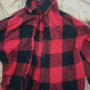 Old Navy Size L "Boyfriend shirt" Women's flannel